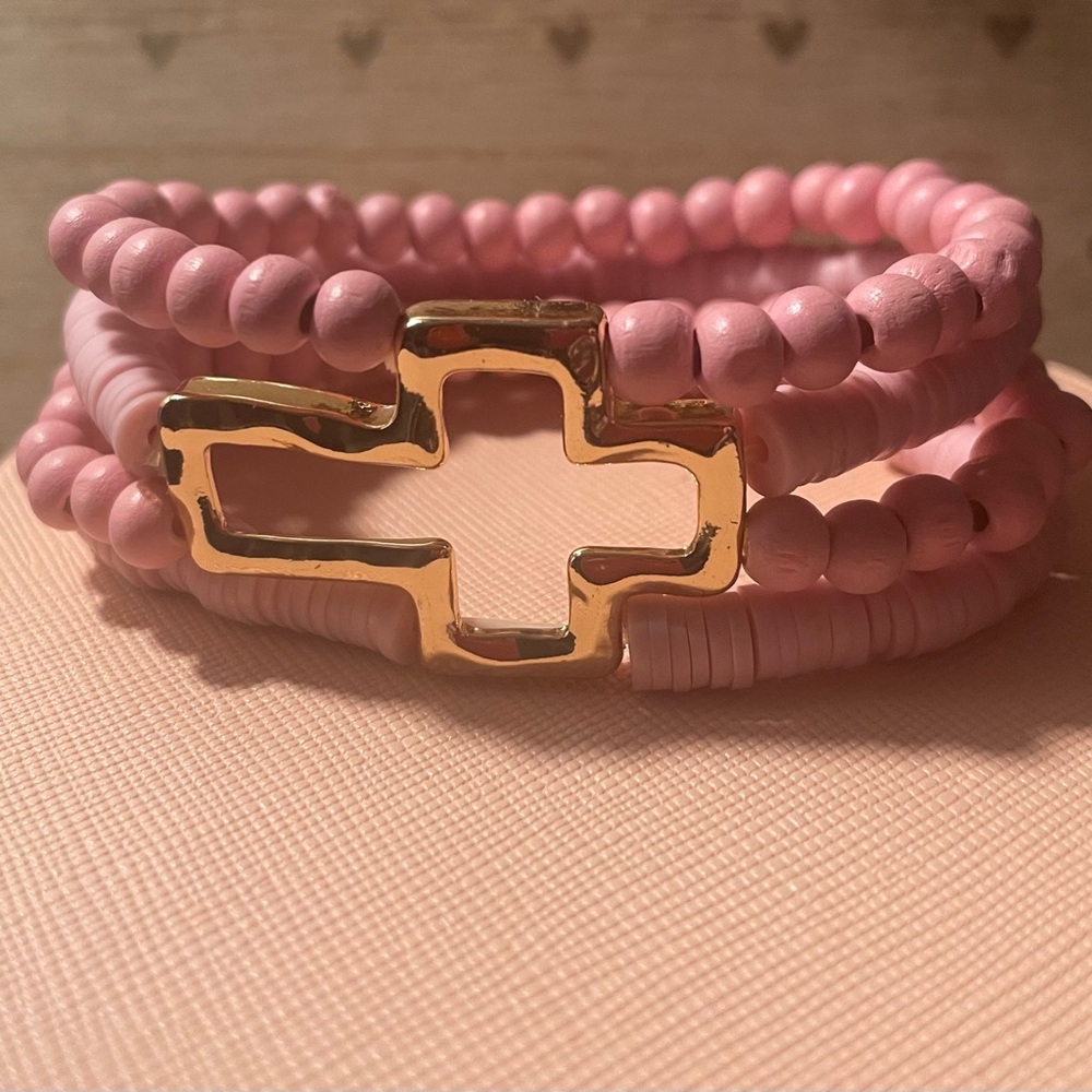 Multi- Strand Cross Bracelet